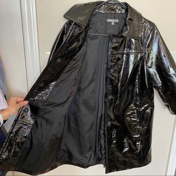 VINCE black patent leather coat - Picture 11 of 14